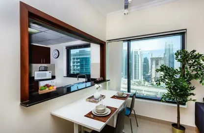 Dining Room image for: Apartment - 1 Bedroom - 1 Bathroom for rent in Time Place Tower - Dubai Marina - Dubai, Image 1