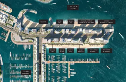 Apartment - 3 Bedrooms - 4 Bathrooms for sale in Beachgate by Address - EMAAR Beachfront - Dubai Harbour - Dubai