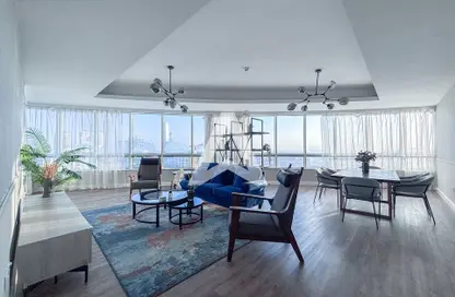 Apartment - 4 Bedrooms for rent in Horizon Tower - Dubai Marina - Dubai