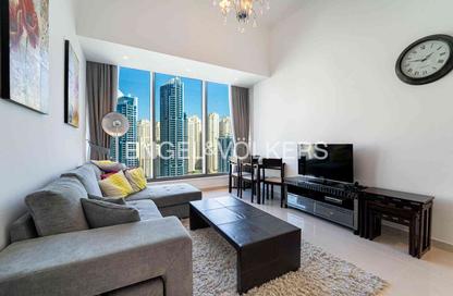 Apartment - 1 Bedroom - 2 Bathrooms for rent in Silverene Tower B - Silverene - Dubai Marina - Dubai