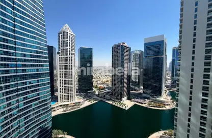 Apartment - 1 Bedroom - 2 Bathrooms for rent in Jumeirah Bay X1 - JLT Cluster X - Jumeirah Lake Towers - Dubai