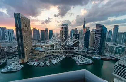 Apartment - 3 Bedrooms - 4 Bathrooms for rent in Bay Central West - Bay Central - Dubai Marina - Dubai