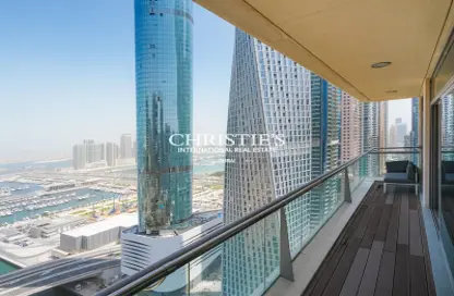 Penthouse - 4 Bedrooms - 5 Bathrooms for rent in Iris Blue - Dubai Marina - Dubai