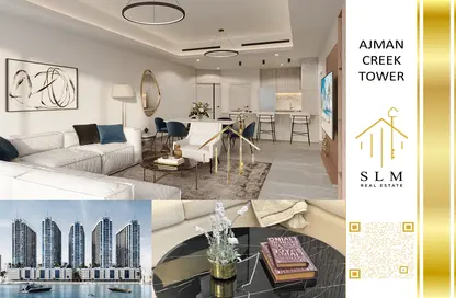 Apartment - 2 Bedrooms - 3 Bathrooms for sale in Ajman Creek Towers - Al Rashidiya 1 - Al Rashidiya - Ajman