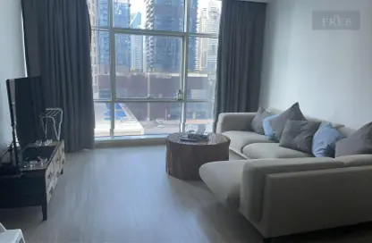 Apartment - 1 Bedroom - 2 Bathrooms for rent in MAG 218 - Dubai Marina - Dubai