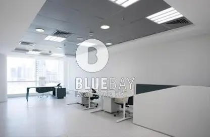 Office Space - Studio - 3 Bathrooms for rent in Blue Bay Tower - Business Bay - Dubai