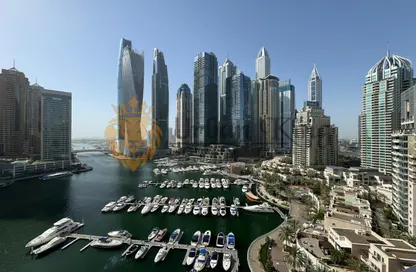 Apartment - 3 Bedrooms - 4 Bathrooms for rent in Al Habtoor Tower - Dubai Marina - Dubai