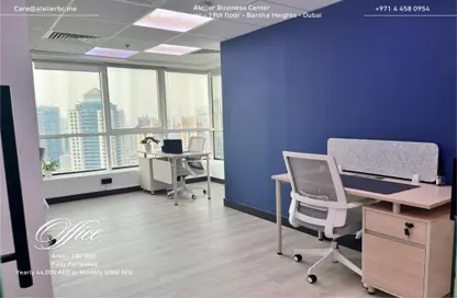 Office Space - Studio - 4 Bathrooms for rent in Al Ameri Tower - Barsha Heights (Tecom) - Dubai