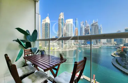 Apartment - 1 Bedroom - 2 Bathrooms for rent in Marina View Tower B - Marina View - Dubai Marina - Dubai