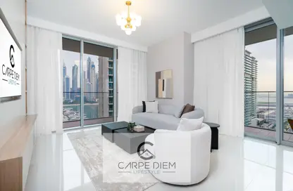 Apartment - 2 Bedrooms - 2 Bathrooms for rent in Beach Isle - EMAAR Beachfront - Dubai Harbour - Dubai