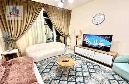 Apartment - 1 Bedroom - 2 Bathrooms for rent in Al Shahid Tower - Al Qasba - Sharjah