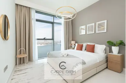 Room / Bedroom image for: Apartment - 2 Bedrooms - 2 Bathrooms for rent in Beach Vista - EMAAR Beachfront - Dubai Harbour - Dubai, Image 1