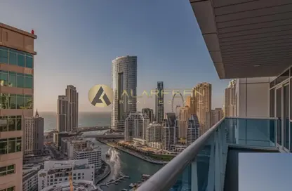 Apartment - 1 Bedroom - 2 Bathrooms for rent in Opal Tower Marina - Dubai Marina - Dubai