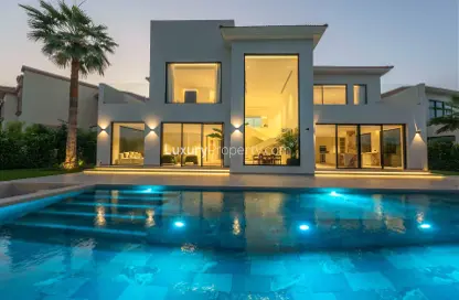 Villa - 5 Bedrooms - 6 Bathrooms for rent in Entertainment Foyer - Mediterranean Clusters - Jumeirah Islands - Dubai