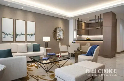 Living Room image for: Hotel  and  Hotel Apartment - 1 Bedroom - 2 Bathrooms for rent in Al Jaddaf Rotana Suite Hotel - Al Jaddaf - Dubai, Image 1