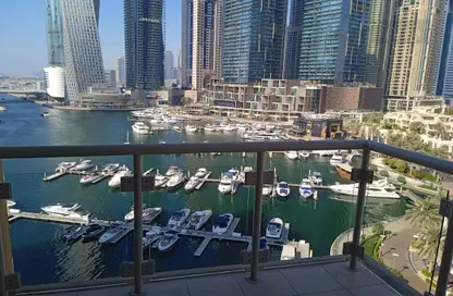 Apartment - 3 Bedrooms - 3 Bathrooms for rent in Al Habtoor Tower - Dubai Marina - Dubai