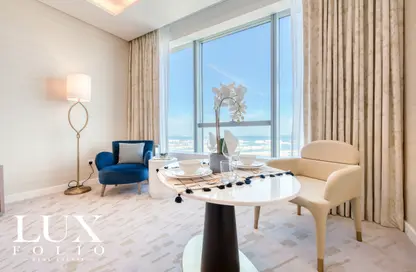 Apartment - Studio - 1 Bathroom for rent in The Palm Tower - Palm Jumeirah - Dubai