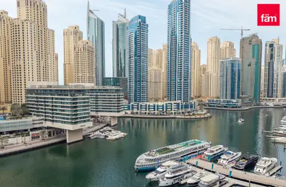 Apartment - 1 Bedroom - 2 Bathrooms for rent in Silverene Tower A - Silverene - Dubai Marina - Dubai