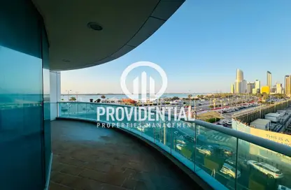 Duplex - 4 Bedrooms - 6 Bathrooms for rent in Bel Ghailam Tower - Corniche Road - Abu Dhabi