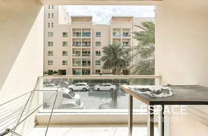 Apartment - Studio - 1 Bathroom for rent in Al Dhafra 4 - Al Dhafra - Greens - Dubai