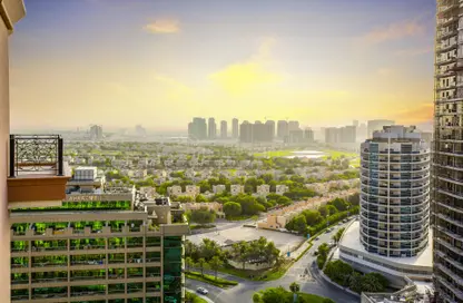 Apartment - 1 Bedroom - 2 Bathrooms for sale in Hub Canal 1 - Hub-Golf Towers - Dubai Sports City - Dubai