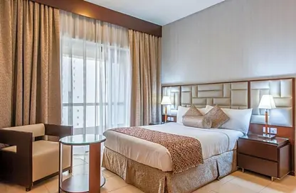 Room / Bedroom image for: Apartment - 1 Bedroom - 2 Bathrooms for rent in Al Jaddaf Residence - Al Jaddaf - Dubai, Image 1