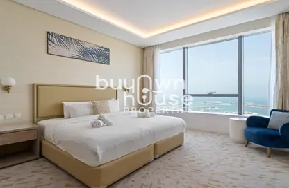 Apartment - 1 Bedroom - 2 Bathrooms for rent in The Palm Tower - Palm Jumeirah - Dubai