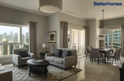 Apartment - 2 Bedrooms - 3 Bathrooms for rent in Marriott Harbour Hotel and Suites - Dubai Marina - Dubai