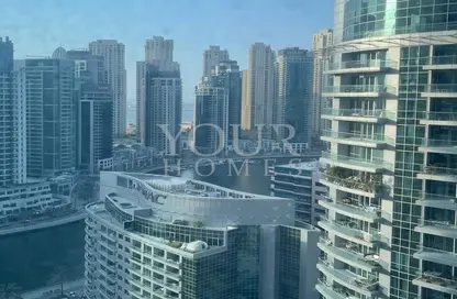 Apartment - 1 Bedroom - 2 Bathrooms for rent in Zumurud Tower - Dubai Marina - Dubai