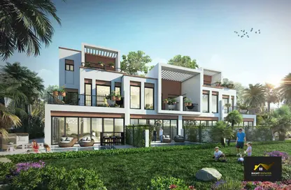 Townhouse - 4 Bedrooms - 4 Bathrooms for sale in Costa Brava 2 - Costa Brava at DAMAC Lagoons - Damac Lagoons - Dubai