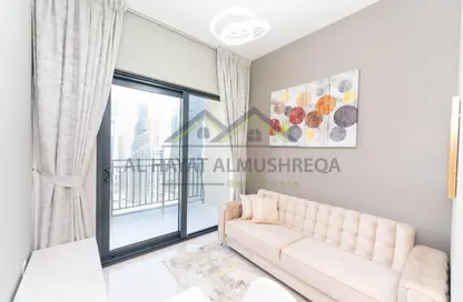 Living Room image for: Apartment - 1 Bedroom - 1 Bathroom for rent in Zada Tower - Business Bay - Dubai, Image 1