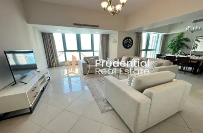 Living / Dining Room image for: Apartment - 2 Bedrooms - 4 Bathrooms for rent in Capital Plaza Tower A - Capital Plaza - Corniche Road - Abu Dhabi, Image 1
