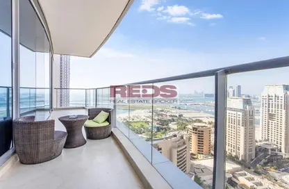 Apartment - 2 Bedrooms - 3 Bathrooms for rent in Trident Grand Residence - Dubai Marina - Dubai