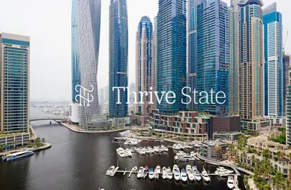 Apartment - 2 Bedrooms - 2 Bathrooms for rent in Al Habtoor Tower - Dubai Marina - Dubai