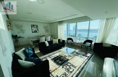 Apartment - 1 Bedroom - 2 Bathrooms for rent in Beach Tower 1 - Al Khan Lagoon - Al Khan - Sharjah