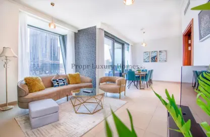 Apartment - 3 Bedrooms - 4 Bathrooms for rent in Burj Vista 1 - Burj Vista - Downtown Dubai - Dubai