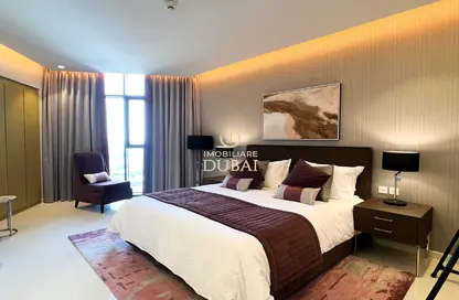 Room / Bedroom image for: Apartment - 1 Bedroom - 1 Bathroom for sale in Aykon City Tower B - Aykon City - Business Bay - Dubai, Image 1