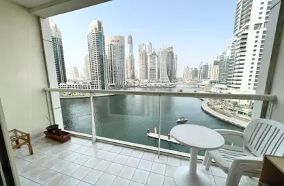 Apartment - 1 Bedroom - 2 Bathrooms for rent in Marina View Tower B - Marina View - Dubai Marina - Dubai