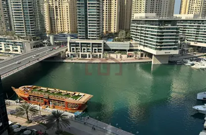 Apartment - 1 Bathroom for rent in Silverene Tower B - Silverene - Dubai Marina - Dubai