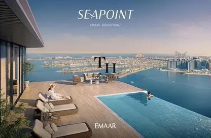 Apartment - 2 Bedrooms - 3 Bathrooms for sale in Seapoint - EMAAR Beachfront - Dubai Harbour - Dubai