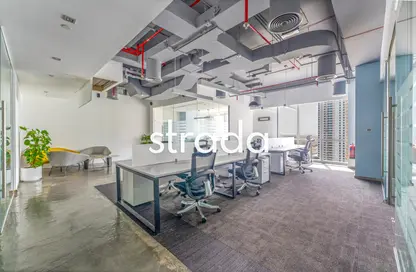 Office Space - Studio - 1 Bathroom for rent in Marina Plaza - Dubai Marina - Dubai