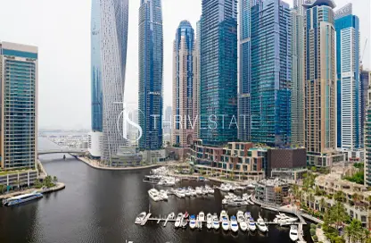 Apartment - 2 Bedrooms - 2 Bathrooms for rent in Al Habtoor Tower - Dubai Marina - Dubai