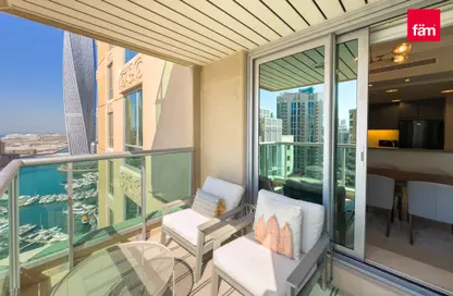 Apartment - 1 Bedroom - 2 Bathrooms for rent in Al Mesk Tower - Emaar 6 Towers - Dubai Marina - Dubai