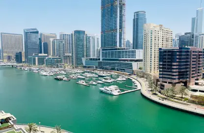 Apartment - 3 Bedrooms - 4 Bathrooms for rent in Marina Wharf 2 - Marina Wharf - Dubai Marina - Dubai