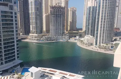 Apartment - 1 Bedroom - 2 Bathrooms for rent in Time Place Tower - Dubai Marina - Dubai