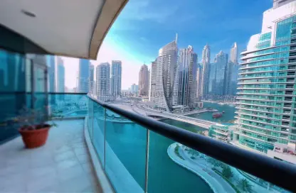 Apartment - 3 Bedrooms - 3 Bathrooms for rent in Time Place Tower - Dubai Marina - Dubai