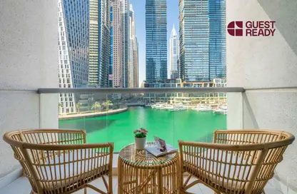 Apartment - 1 Bedroom - 2 Bathrooms for rent in Iris Blue - Dubai Marina - Dubai