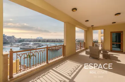 Apartment - 3 Bedrooms - 4 Bathrooms for rent in Marina Residences 5 - Marina Residences - Palm Jumeirah - Dubai