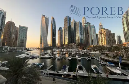 Townhouse - 3 Bedrooms - 4 Bathrooms for rent in Al Habtoor Tower - Dubai Marina - Dubai