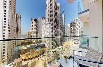 Apartment - Studio - 1 Bathroom for rent in LIV Residence - Dubai Marina - Dubai